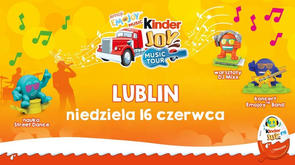 Rodzinna zabawa z Kinder Joy Road Show Lublin